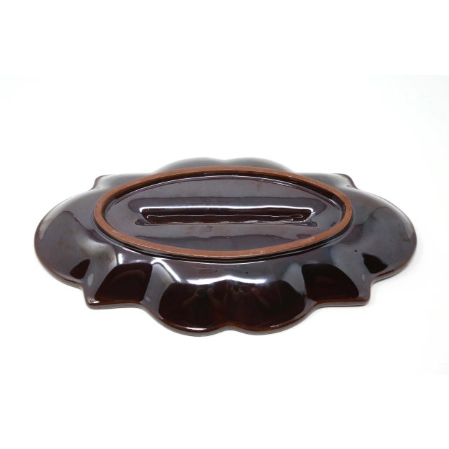 1960s Mid-Century Drip Glaze Ceramic Ashtray For Sale - Image 5 of 7