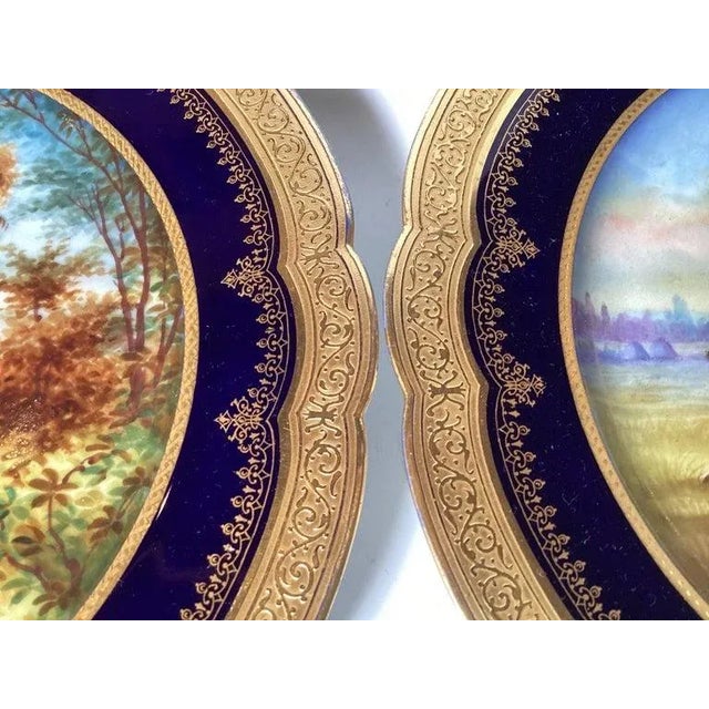A Set of Three 1840's Sevres Porcelain Cabinet Plates For Sale In Philadelphia - Image 6 of 12