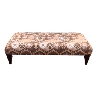 Large Brown Kilim Ottoman from John Sankey, 2010s For Sale