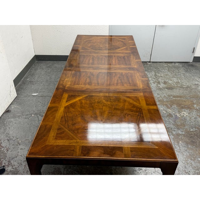 Traditional Vintage Drexel Heritage Extension Dining Table For Sale - Image 3 of 12