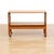 Wood Mid Century Teak Mechanical Bar Cart Folding Console Table For Sale - Image 7 of 10