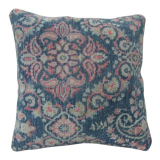 Blue Turkish Kilim Pillow Cover For Sale