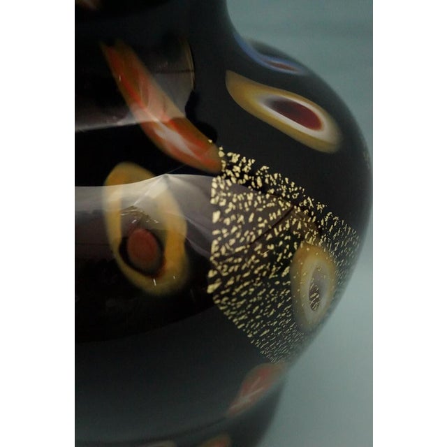 Black Vase in Submerged Glass with Murrine and Gold Leaf by Louis Comfort Tiffany, USA, 1900s For Sale - Image 15 of 18