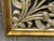 Silver + Gold Trellis Framed Looking Glass Mirror Panel For Sale - Image 10 of 12