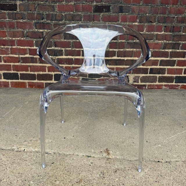 Roche Bobois Ava Lucite Modern Armchair by Song Wen Zhong for Roche Bobois For Sale - Image 4 of 12