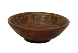 Reproduction Chinese Red 'Filial Piety' Bowl