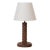 1940s French Carved Wood Table Lamp by Charles Dudouyt For Sale
