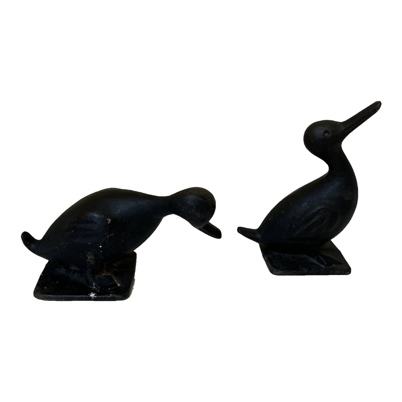 Pair Vintage Cast Iron Duck Doorstops with R. Mcb Foundry Tag Chairish