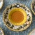 Mid 20th Century Vintage Italian Handpainted Yellow Miniature Bowls- Set of 6 For Sale - Image 5 of 6