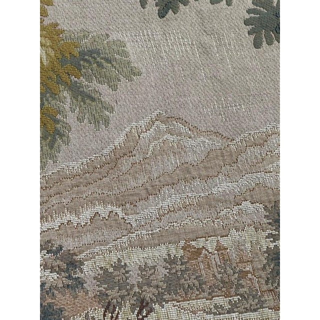 Vintage Jacquard Tapestry with Lauragais Landscape in the style of Aubusson, 1960s For Sale - Image 10 of 18