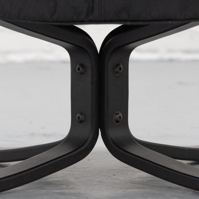Black Falcon Ottoman by Sigurd Ressel for Vatne Möbler, 1970s For Sale - Image 8 of 12
