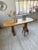 Brutalist Oval Table in Pine, 1950 For Sale - Image 6 of 18