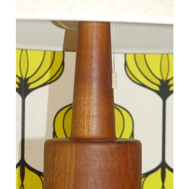 Domus Table Lamp in Teak, 1960s For Sale - Image 6 of 12