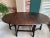 Antique English Drop Leaf Sofa Kitchen Table Barley Twist Tiger Oak Gate Leg For Sale - Image 15 of 18