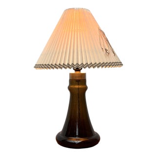 Mid-Century Modern Danish Model Park Clear Glass Table Lamp by Hsin-Lung Lin for Holmegaard, 1960s For Sale