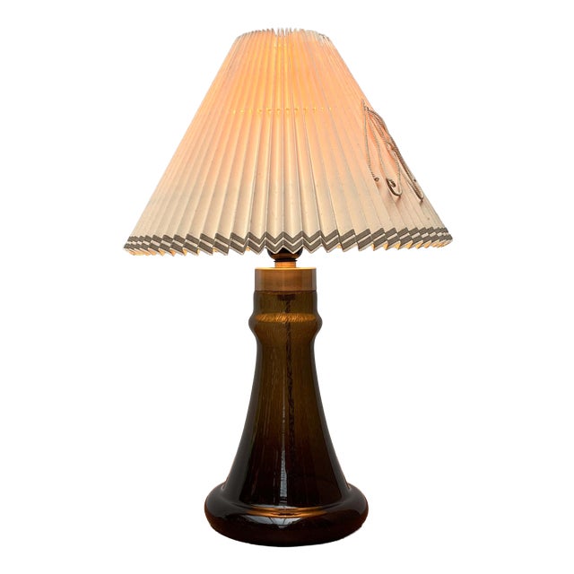 Mid-Century Modern Danish Model Park Clear Glass Table Lamp by Hsin-Lung Lin for Holmegaard, 1960s For Sale