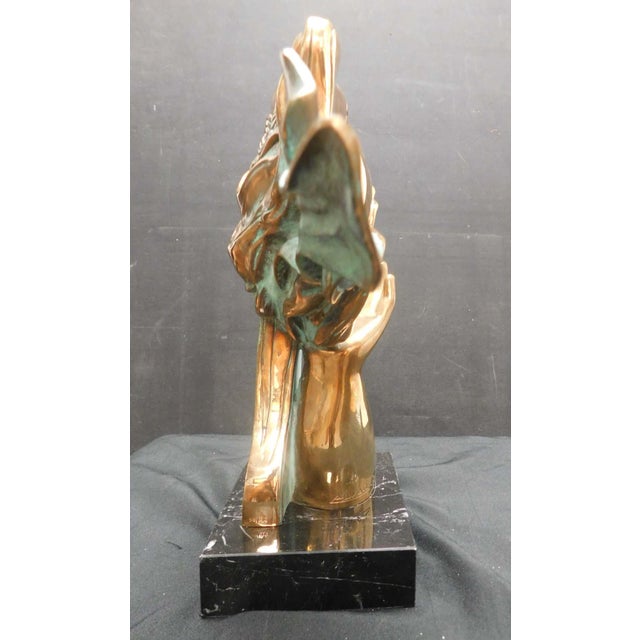 1980s Sunol Alvar "Maternite" 1989Bronze Sculpture With Granite Base Signed For Sale - Image 5 of 17