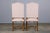 Antique French Louis XIII Style Os De Mouton Oak Dining Chairs W/ Striped Blush Pink Chenille- Set o For Sale - Image 12 of 12