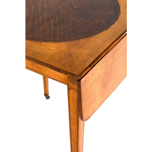 Pembroke Table in Satinwood For Sale - Image 15 of 17