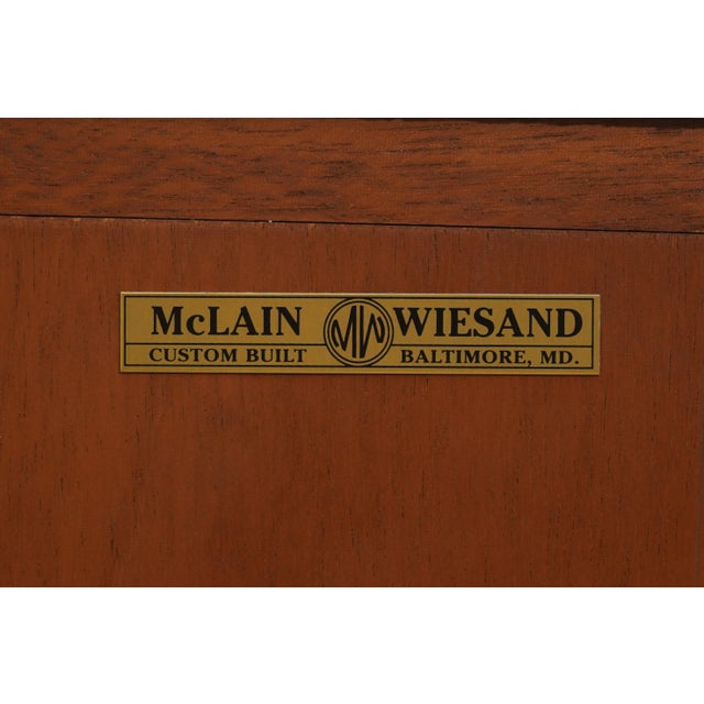McLain Weisland Regency Custom Mahogany Marble Top Credenza For Sale - Image 16 of 16