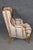 20th C. Louis XV Style Carved Wingback Bergere Chair & Ottoman For Sale - Image 4 of 12