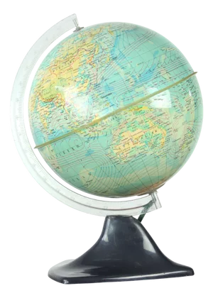 Vintage Illuminating Plastic Globe, Former Czechoslovakia, 1960s