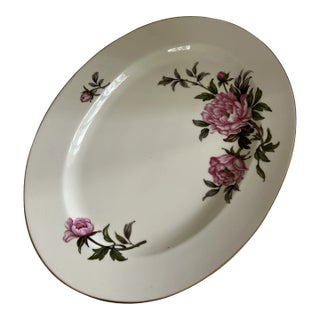 Yamato Pink Peony Platter For Sale