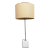 Koch and Lowy Marble Base Chrome Table Lamp For Sale