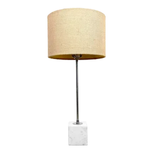 Koch and Lowy Marble Base Chrome Table Lamp
