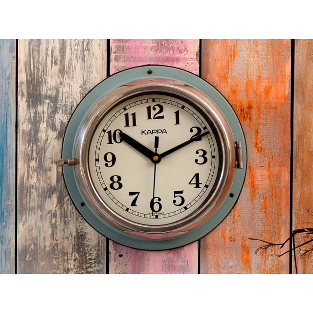Kappa Maritime wall Clock, Nautical Slave Clock, Navigation Industrial Ship Boat Retro collectible clock Wall Clock Analog...
