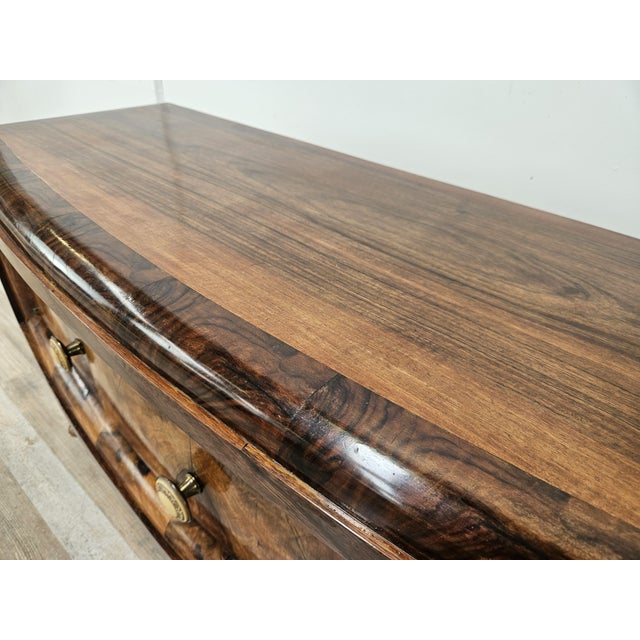 Wood Tuscan Art Deco Dressing Table in Walnut Burl, 1940 For Sale - Image 7 of 17