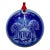 Vintage Bing & Grøndahl Ornament “New England" 1989 From the "Christmas in America" Limited Edition -Porcelain Blue and White For Sale
