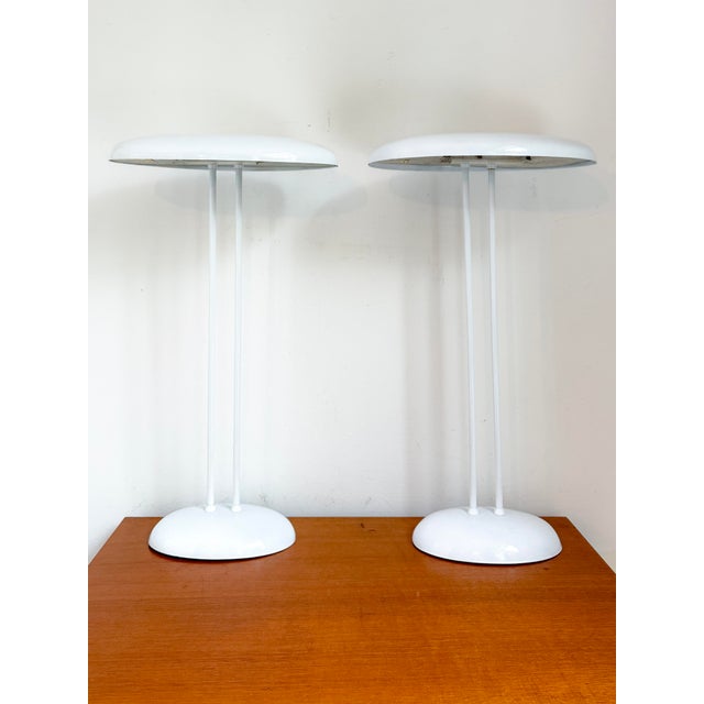 Vintage White Oval Table Lamps from Brilliant Leuchten, 1970s, Set of 2 For Sale - Image 15 of 15