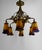 Muller Frères Art Deco Gilded Bronze and Blown Glass Chandelier from Muller Frères Lunéville, France, 1920s For Sale - Image 4 of 17