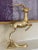 Metal Mid Century Brass Galloping Gazelle- Vintage Brass Shelf Decor For Sale - Image 7 of 11