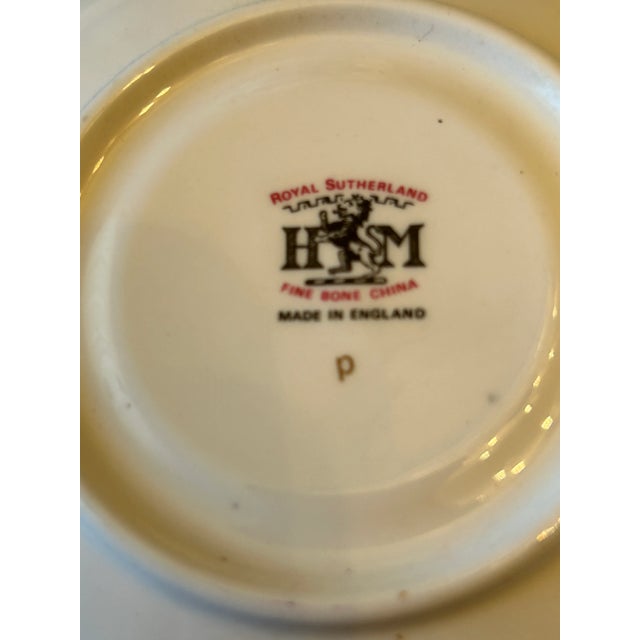 Royal Sutherland Fine Bone China Tea Cup & Saucer Made in England For Sale - Image 4 of 4