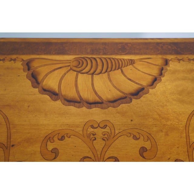 Century Adams Style Inlaid Satinwood Console Table For Sale In Philadelphia - Image 6 of 12