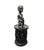Unique large Bamileke Spider Stool from Cameroon—a striking carved wood piece handcrafted from a single wooden form with...