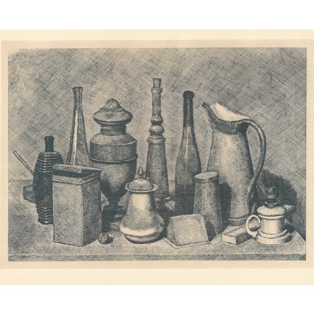 Giorgio Morandi (1890-1964) "Grande Natura Morta con la Lampada a destra" (Large Still Life with Lamp on the Right)...