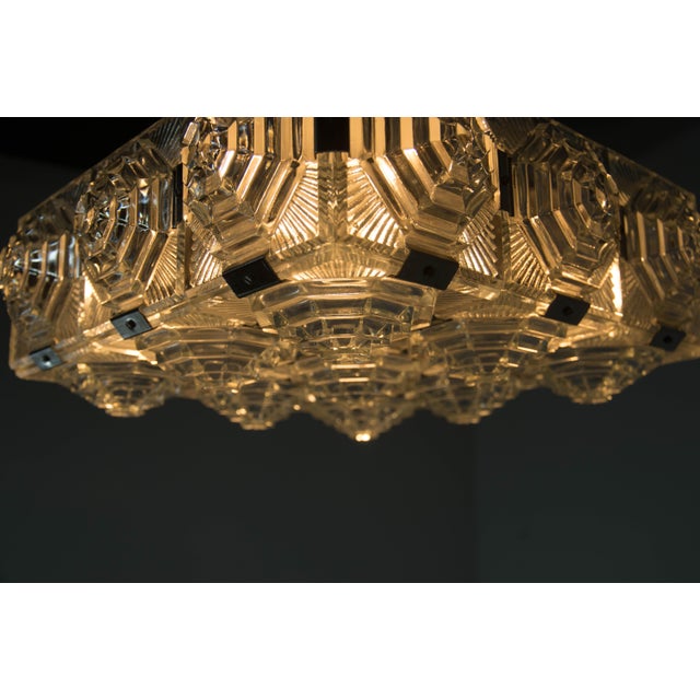 Brutalist Flush Mount attributed to Kamenicky Senov, 1970s For Sale - Image 8 of 15