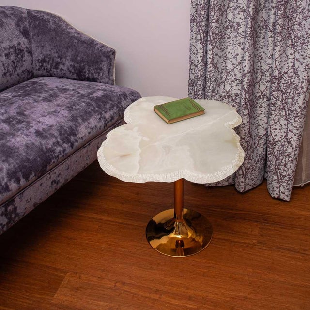 Coffee Table with White Onyx Top from Forzini For Sale - Image 13 of 16