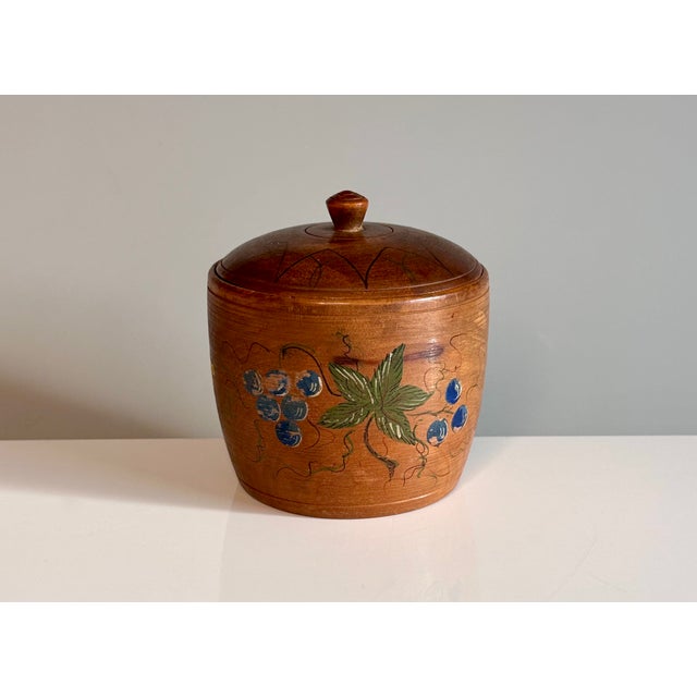Handcrafted Lidded Wooden Box, 1920s For Sale - Image 4 of 16