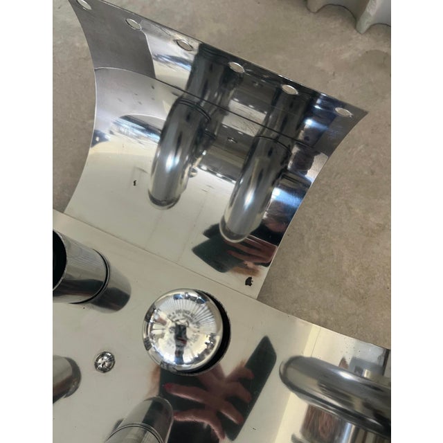 Metal Chrome Table Lamps from Goffredo Reggiani, Set of 2 For Sale - Image 7 of 14