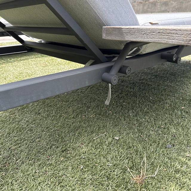 Gloster Grid Outdoor Chaise Lounger For Sale - Image 10 of 12