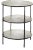Currey & Company Pewter Cane Accent Table For Sale
