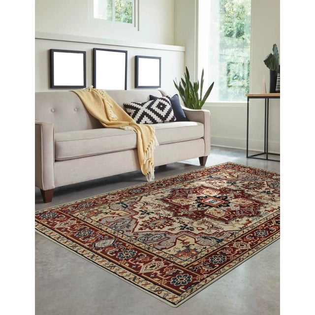 Contemporary 10x14 Sophisticated Radiant Ivory Floral Medallion Hand Knotted Wool Carpet Rug For Sale - Image 3 of 9