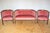 Wood Antique Art Nouveau Edwardian Barrel Back Tub Armchairs in Mahogany and Pink Upholstery, 1910, Set of 2 For Sale - Image 7 of 18