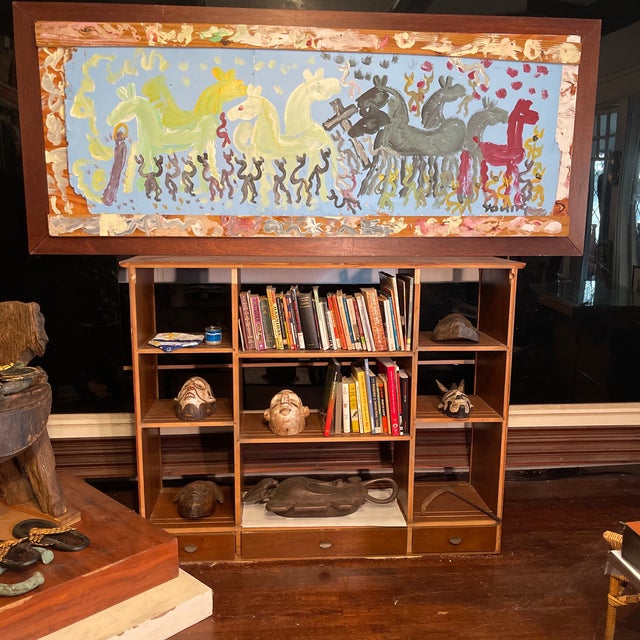 Purvis Young, “Freedom Horses” Mid Century Modern Painting, Signed For Sale - Image 10 of 10