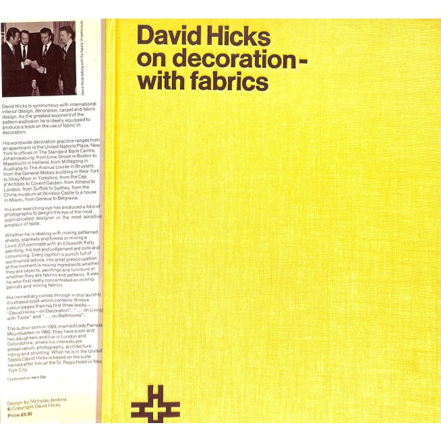 HICKS, David [c. 200] pp. Britwell Books 1971 12 1/4" x 9 3/8" This is the fourth volume in the Decoration series of...