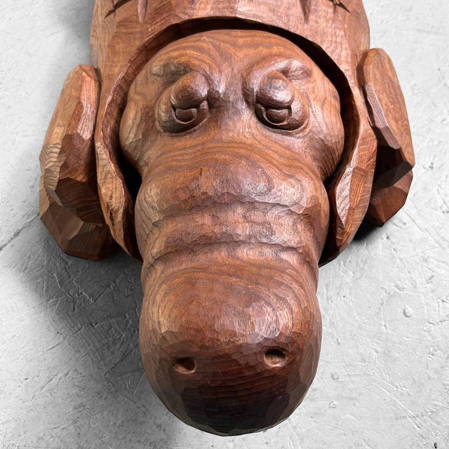 Decorative Crocodile Woodcarving, Japan, 2004 For Sale - Image 4 of 18